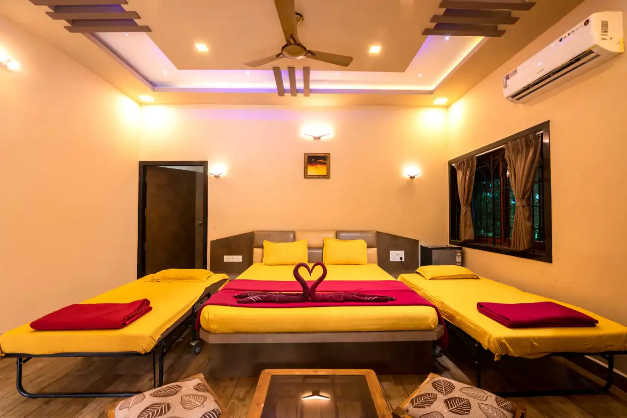 Scenic resort view highlighting the natural forest setting at Dew Drops Resort